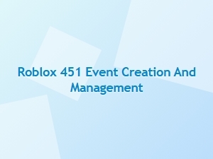 A Guide to Roblox Event Creation and Management